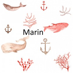 Bavoir de naissance personnalisé